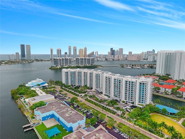 3250 NE 188th St Unit Uph08, Aventura, FL 33180 - drone / aerial view of a large body of water and skyline