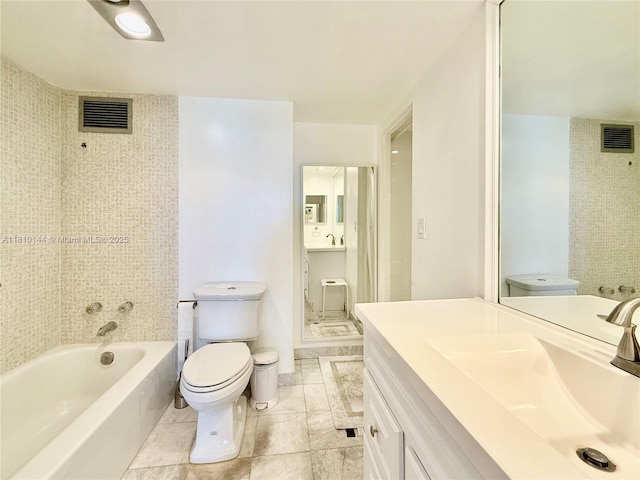 10101 E Bay Harbor Dr Unit 401, Bay Harbor Islands, FL 33154 - bathroom with vanity, tile patterned floors, and tub / shower combination