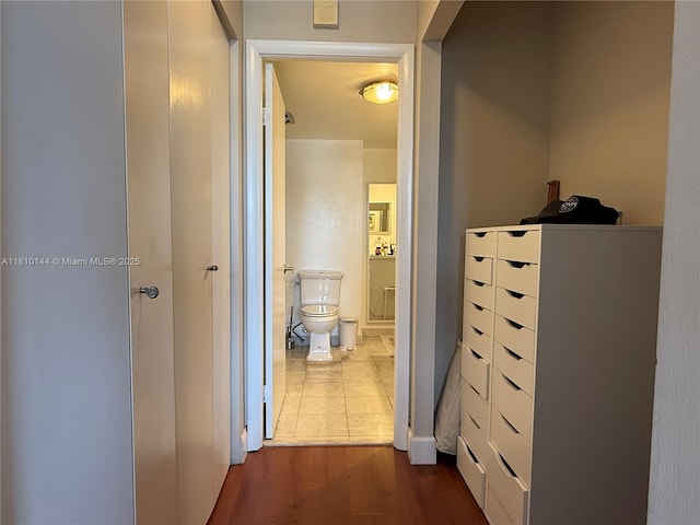 10101 E Bay Harbor Dr Unit 401, Bay Harbor Islands, FL 33154 - hall featuring dark wood-type flooring