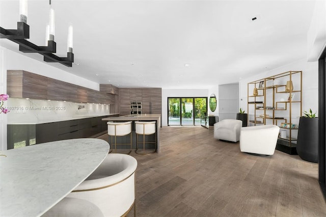 4250 Bay Point Rd, Miami, FL 33137 - living area featuring wood finished floors