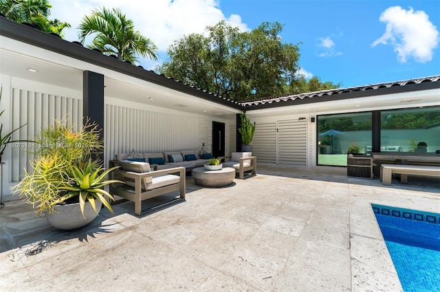 4250 Bay Point Rd, Miami, FL 33137 - view of patio featuring an outdoor hangout area