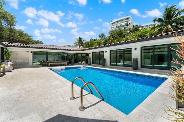 4250 Bay Point Rd, Miami, FL 33137 - swimming pool featuring a patio