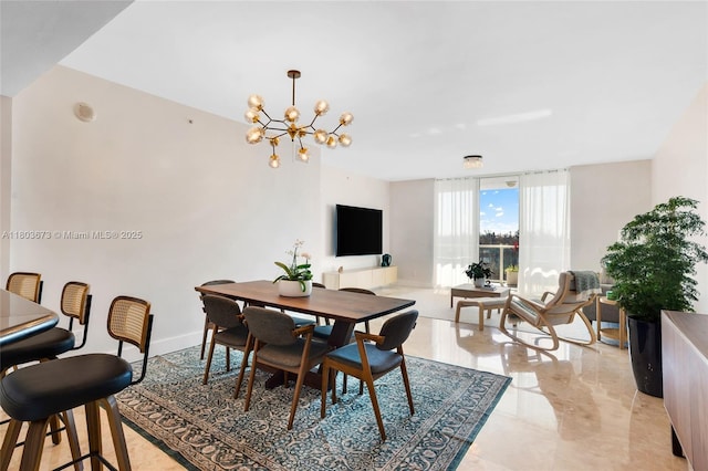 14951 Royal Oaks Ln Unit 901, North Miami, FL 33181 - dining room featuring a chandelier
