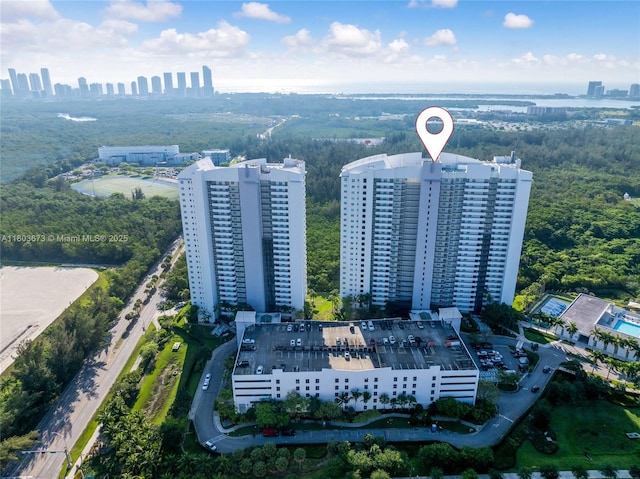14951 Royal Oaks Ln Unit 901, North Miami, FL 33181 - aerial view of city skyline