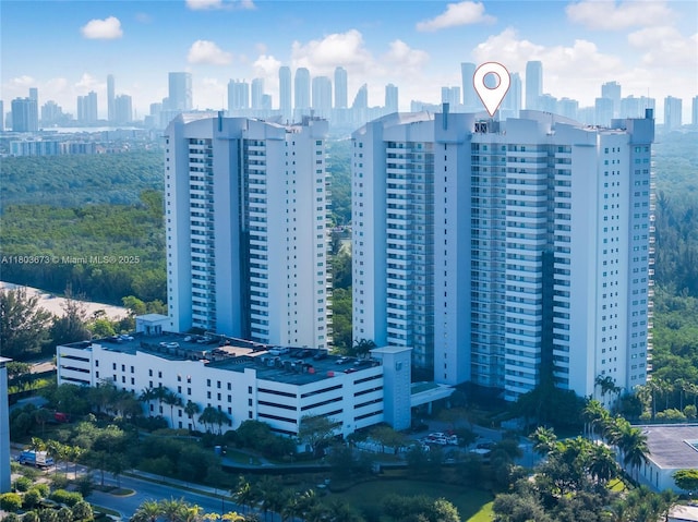 14951 Royal Oaks Ln Unit 901, North Miami, FL 33181 - drone / aerial view of skyline