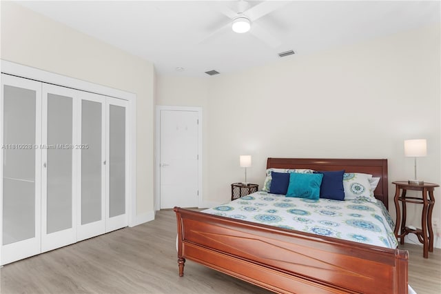 146 Dockside Cir, Weston, FL 33327 - bedroom featuring wood finished floors, ceiling fan, and a closet