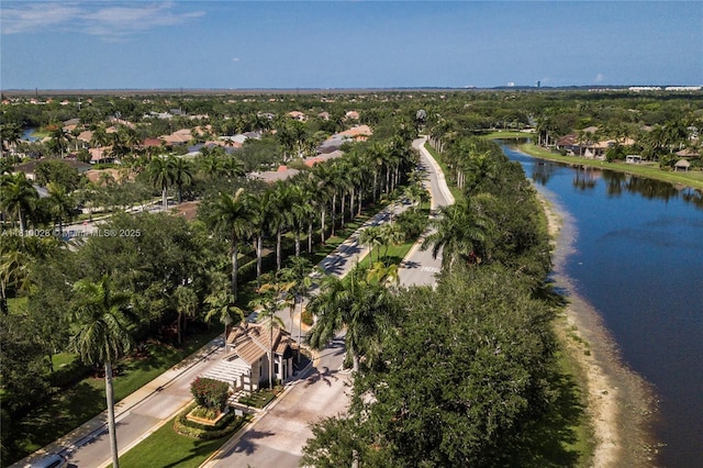 146 Dockside Cir, Weston, FL 33327 - aerial view of property's location featuring a large body of water and a tree filled landscape