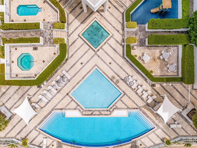 3131 NE 188th St Unit 2-506, Aventura, FL 33180 - bird's eye view of a pool area
