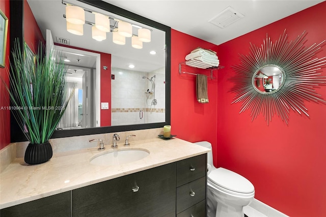 9 Island Ave Unit 505, Miami Beach, FL 33139 - bathroom with vanity and tiled shower
