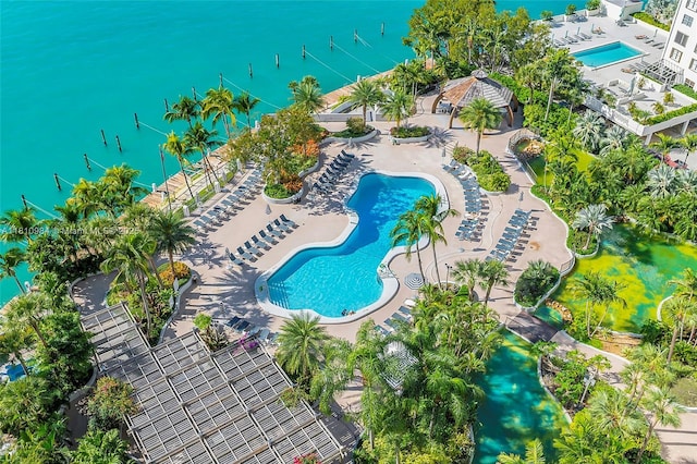 9 Island Ave Unit 505, Miami Beach, FL 33139 - aerial view of a pool area