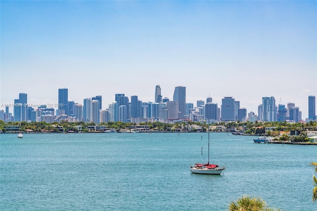9 Island Ave Unit 505, Miami Beach, FL 33139 - water view featuring city skyline