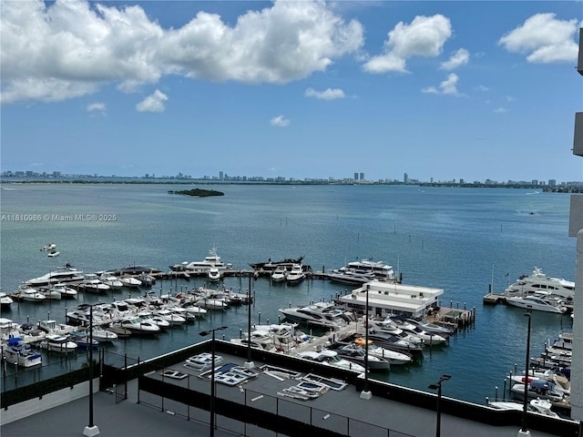 555 NE 15th St Unit 15G, Miami, FL 33132 - water view with numerous boat docks