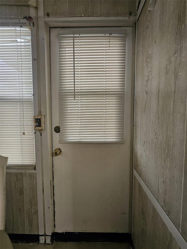 2848 W Marina Dr, Dania Beach, FL 33312 - doorway featuring wooden walls