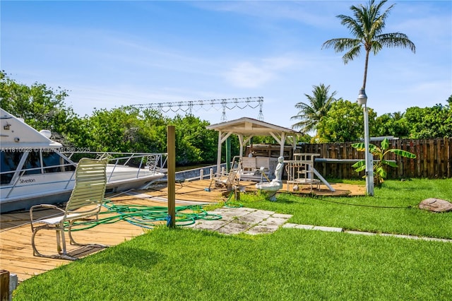 4697 SW 35th Ave, Dania Beach, FL 33312 - view of yard featuring a gazebo
