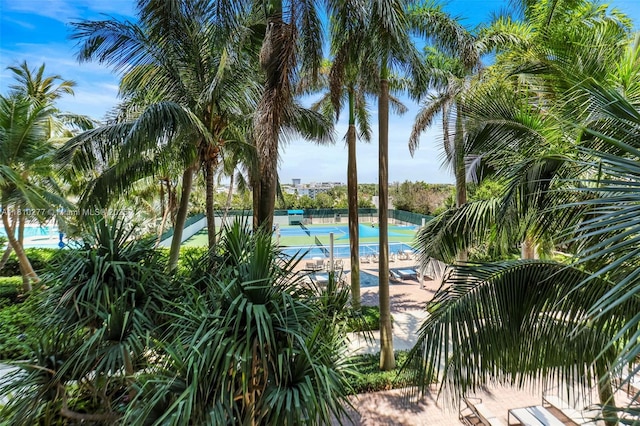 1 N Ocean Blvd Unit 508, Pompano Beach, FL 33062 - view of pool featuring a tennis court