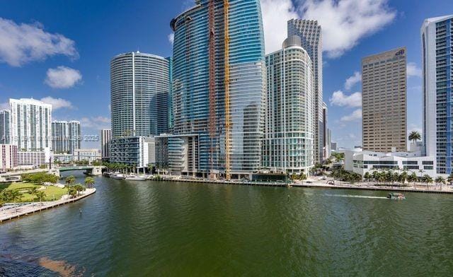 901 Brickell Key Blvd Unit 906, Miami, FL 33131 - water view with city skyline