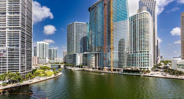 901 Brickell Key Blvd Unit 906, Miami, FL 33131 - water view featuring city skyline