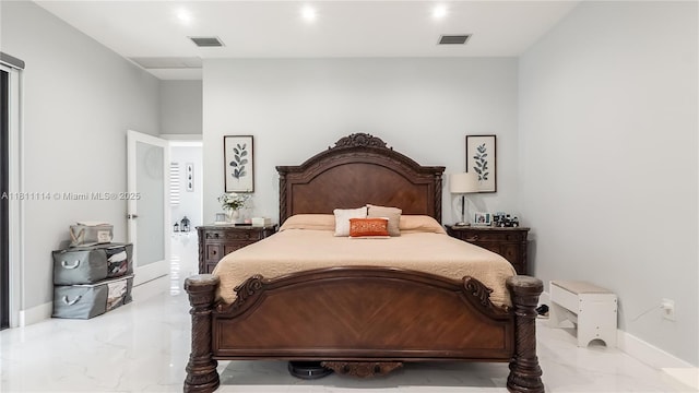19120 SW 127th Pl, Miami, FL 33177 - bedroom with marble finish floors and baseboards