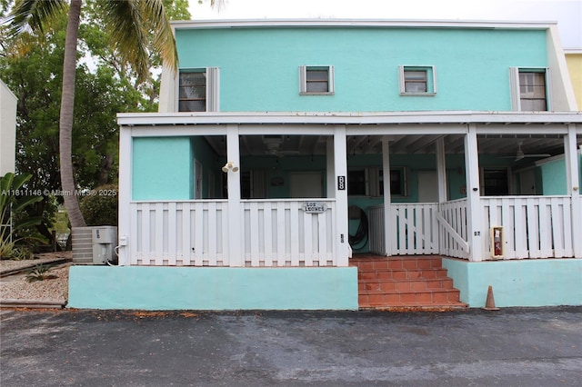 1500 Ocean Bay Dr Unit B8, Key Largo, FL 33037 - view of front of property featuring a porch and stucco siding