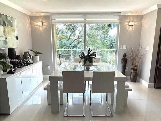9350 Fontainebleau Blvd Unit 414, Miami, FL 33172 - tiled dining area featuring plenty of natural light