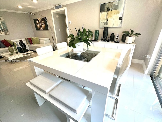 9350 Fontainebleau Blvd Unit 414, Miami, FL 33172 - tiled dining room with baseboards