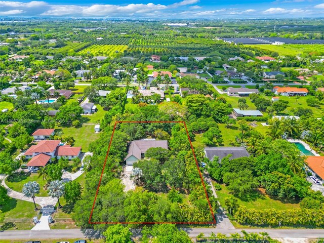 15820 SW 250th St, Homestead, FL 33031 - aerial view of property's location featuring property boundaries highlighted