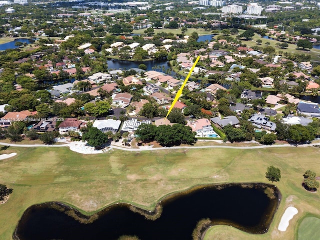 863 W Coco Plum Cir, Plantation, FL 33324 - aerial overview of property's location featuring nearby suburban area, a nearby body of water, and a local golf course
