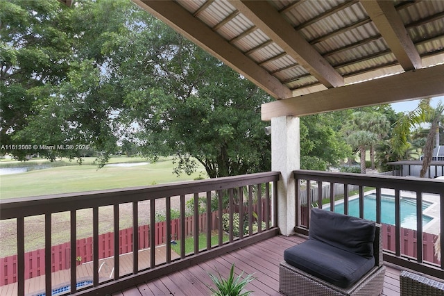 863 W Coco Plum Cir, Plantation, FL 33324 - deck with a lawn and a water view