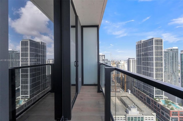 398 NE 5th St Unit 3803, Miami, FL 33132 - balcony with a city view