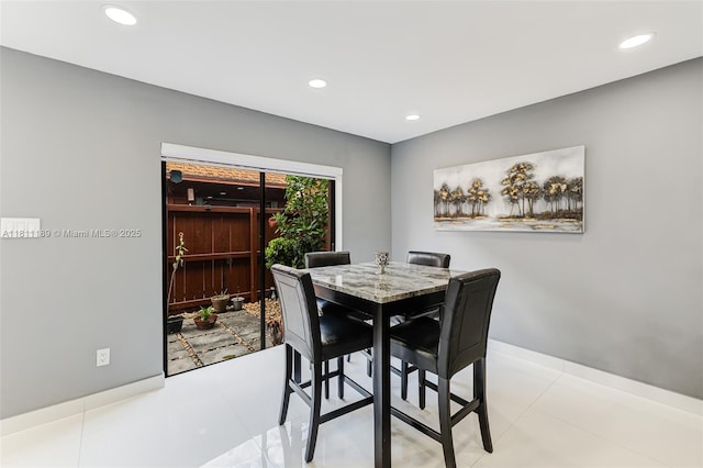 6967 SW 115th Pl Unit B34, Miami, FL 33173 - dining space featuring recessed lighting and baseboards