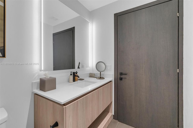 398 NE 5th St Unit 3503, Miami, FL 33132 - bathroom with vanity and toilet
