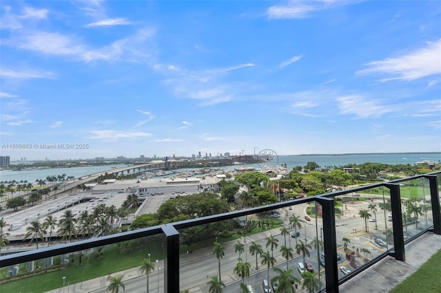 398 NE 5th St Unit 3503, Miami, FL 33132 - water view with a notable bridge and nearby urban area