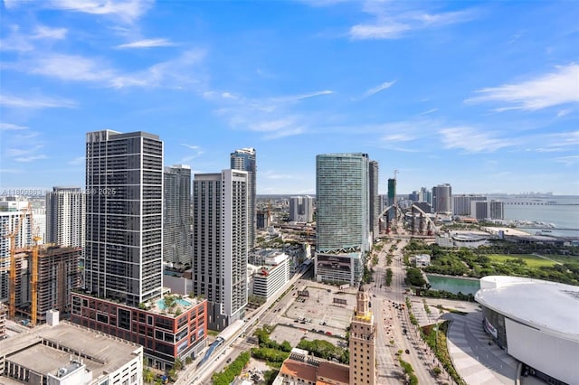 398 NE 5th St Unit 3503, Miami, FL 33132 - skyline view featuring a large body of water