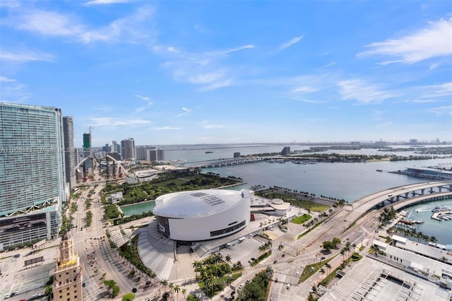 398 NE 5th St Unit 3503, Miami, FL 33132 - view of urban area with a notable bridge and a large body of water