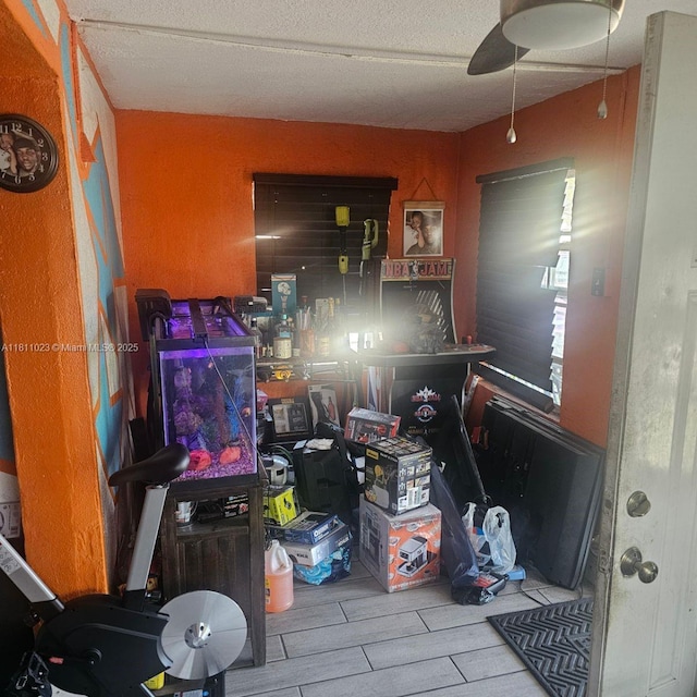2211 Rutland St, Opa Locka, FL 33054 - interior space featuring ceiling fan and wood tiled floors
