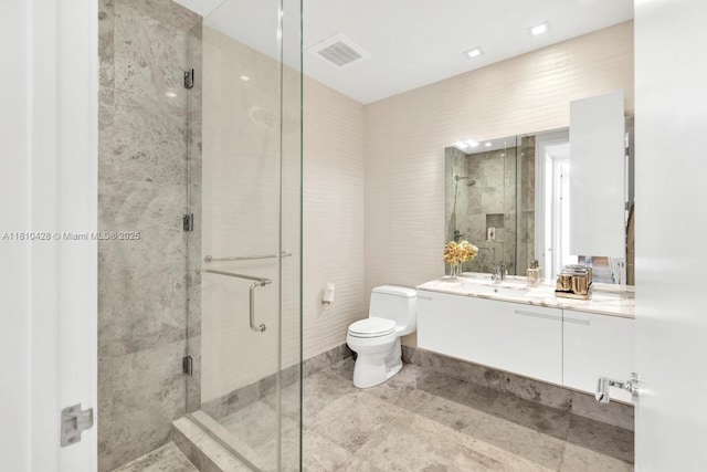 9701 Collins Ave Unit 2403S, Bal Harbour, FL 33154 - full bath featuring vanity, toilet, and a shower stall