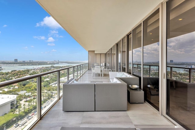 9701 Collins Ave Unit 2403S, Bal Harbour, FL 33154 - balcony with a view of city and a water view