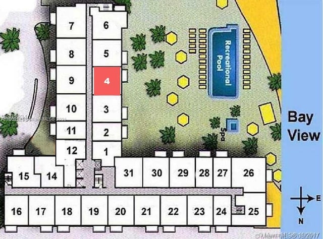 1200 W Ave Unit 704, Miami Beach, FL 33139 - map showing property parcels