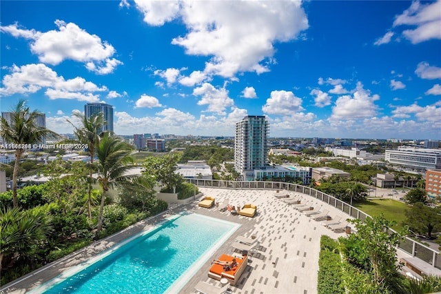 488 NE 18th St Unit 501, Miami, FL 33132 - community pool with a view of city