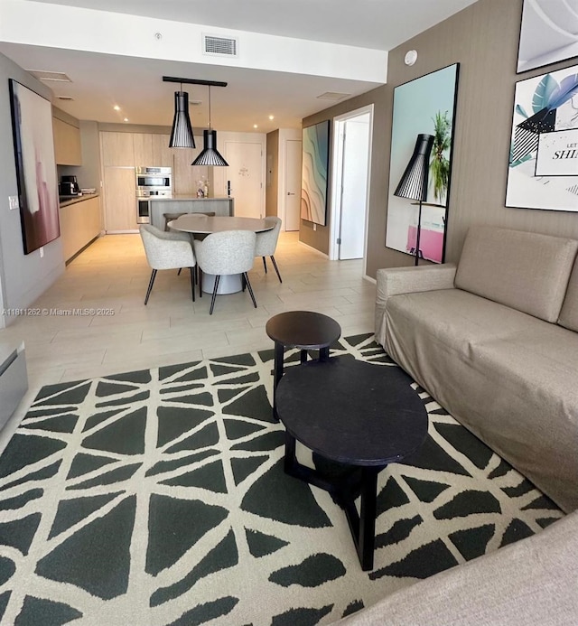 4010 S Ocean Dr Unit R1703, Hollywood, FL 33019 - living room with recessed lighting