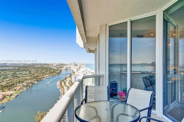 4779 Collins Ave Unit 4006, Miami Beach, FL 33140 - balcony featuring a water view