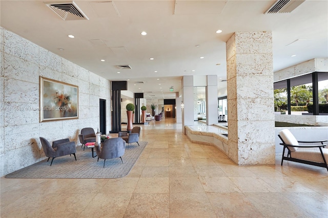 1000 Island Blvd Unit 2508, Aventura, FL 33160 - building lobby featuring recessed lighting