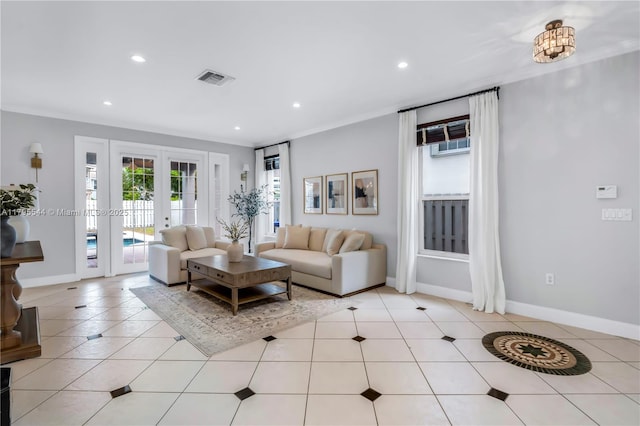 15862 SW 24th St, Miramar, FL 33027 - living area with recessed lighting and light tile patterned floors