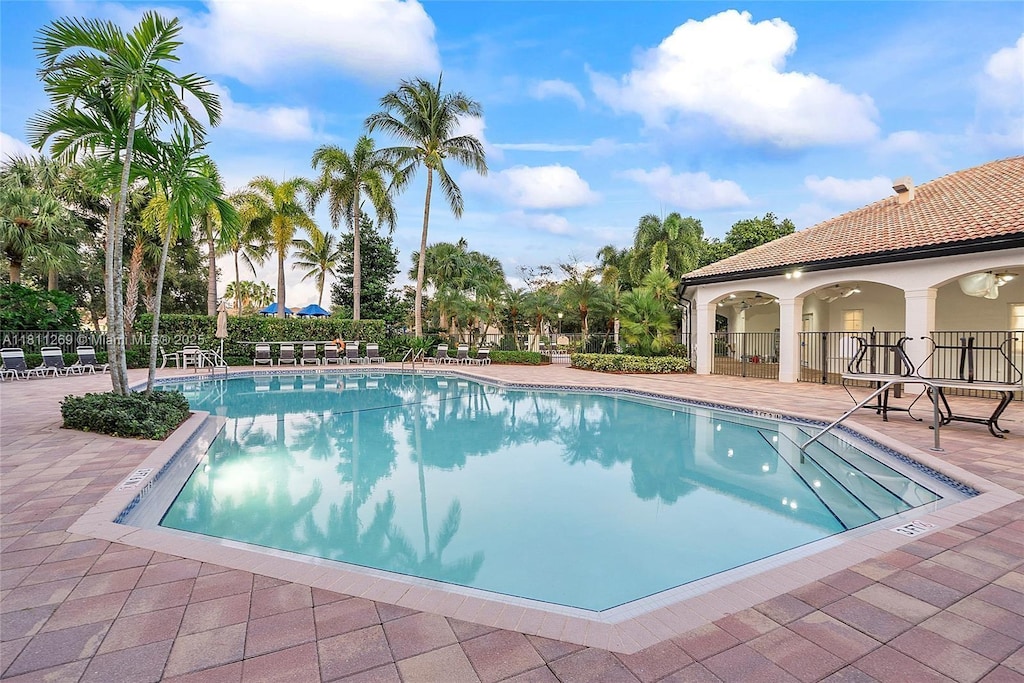 16466 SW 29th St, Miramar, FL 33027 - community pool featuring a patio