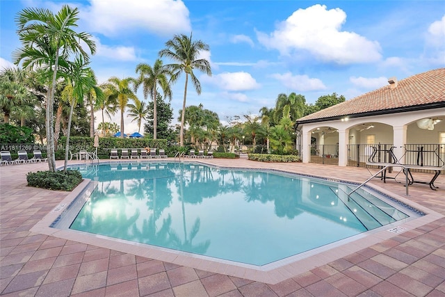16466 SW 29th St, Miramar, FL 33027 - community pool featuring a patio