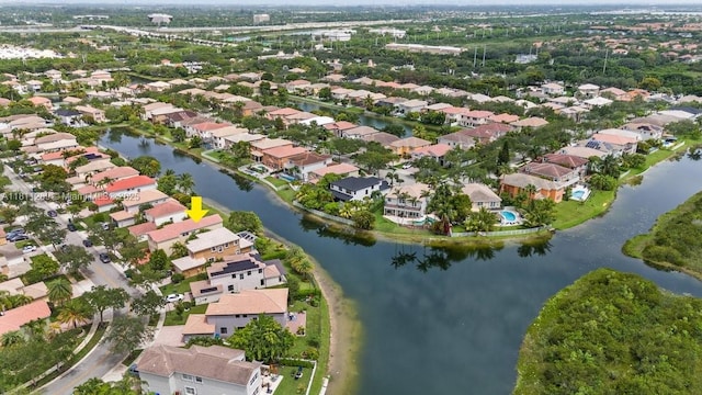16466 SW 29th St, Miramar, FL 33027 - aerial view of property and surrounding area featuring nearby suburban area and a large body of water