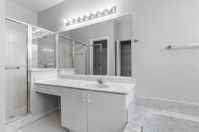 930 Briar Ridge Rd, Weston, FL 33327 - full bath with a shower stall, vanity, and a garden tub