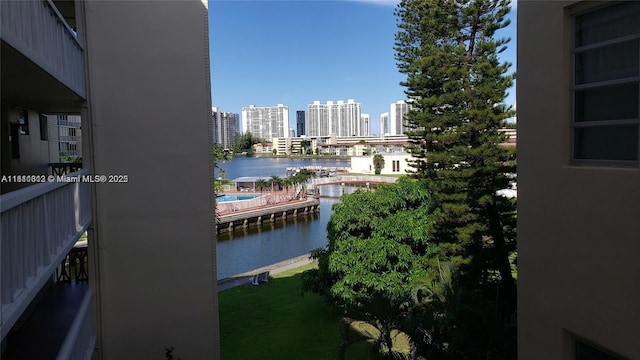 2905 Point E Dr Unit L402, Aventura, FL 33160 - water view featuring city skyline