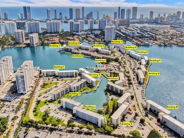 2905 Point E Dr Unit L402, Aventura, FL 33160 - bird's eye view of city skyline and a large body of water