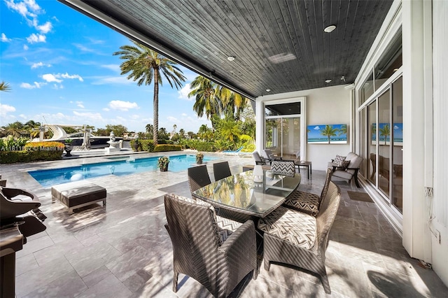 301 S Riverside, Pompano Beach, FL 33062 - outdoor pool featuring a patio area and outdoor dining space